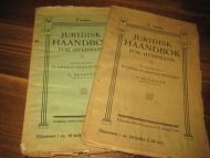 BENDIXEN: JURIDISK HAANDBOK FOR HVÆRMAND. 2 hefter, 1910.
