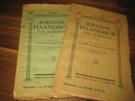 BENDIXEN: JURIDISK HAANDBOK FOR HVÆRMAND. 2 hefter, 1910.