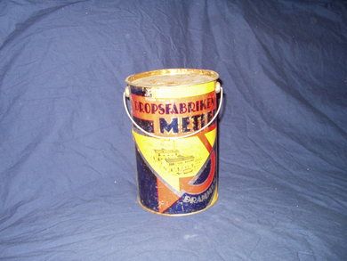 Metier dropsspann fra Dropsfabrikken Metier, Drammen