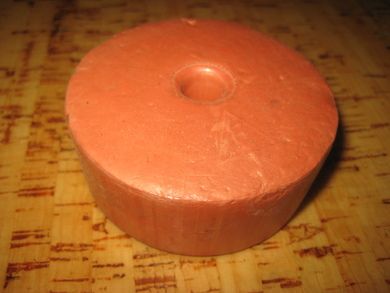 Flytekork brukt ved garnfiske i gamle dager dekorativ kan brukes til så mangt Ca 7 cm i diameter