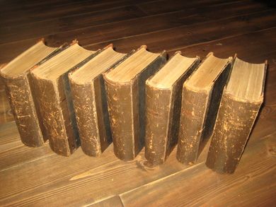 Øverland: Illustreret Norges historie 1-5 III 7 bind selges samla 1891-1895