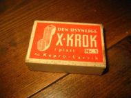 Eske uten innhold, X KROK, fra Kepro, Larvik. 70 tallet.