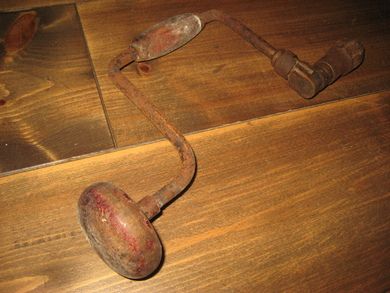 Gammel borevinde pen til dekorasjon 40-50 tallet