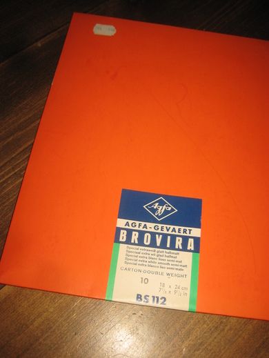 Agfa GEVAERT BROVIRA BS 112, 18*24 CM, åpna pakke, 50-60 tallet. 