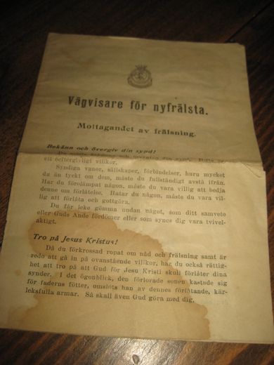 Vegvisare før nyfrelsta. 1921. 