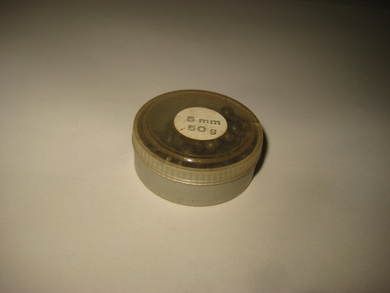 Boks med 5 mm 50 gr blysøkker