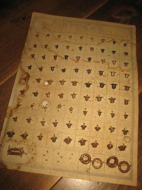 STOCKO demoplate over skomakerutstyr 40 tallet