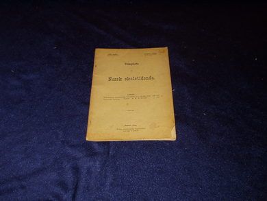 1899 nr 003 Tilæggshefte til Norsk Skoletidende