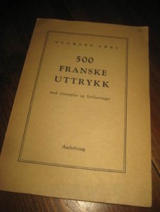 ABEL. 500 GFRANSKE UTTRYKK. 1952