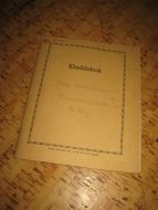 Kladdebok fra 1961 brukt
