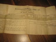 Kommuneskatteseddel 1944-45. Innvik kommune