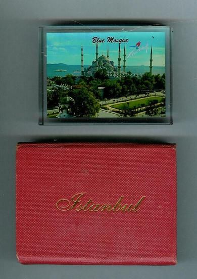 Souvenier fra Istanbul bilder i tjukkt glass