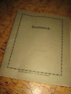 Kladdebok fra 60 tallet brukt
