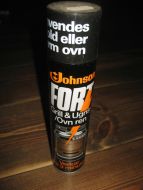 Uåpna sprayboks med innhold Johnson FORT Grill- og Ovn ren 80 tallet