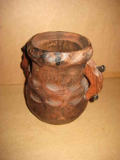 Trekrukke i mahogny 70 tallet