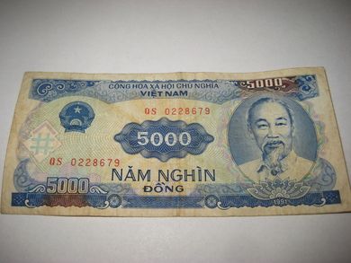 1991, 5000 NA'M NGHI'N DONG. QS 0228679.