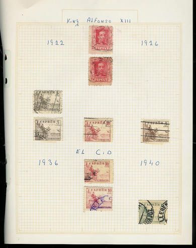 Lot spanske   frimerker fra  1922- 1940