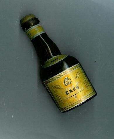 CAFE, gammel miniatyrflaske.