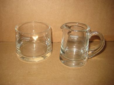 Fløtemugge og sukkerskål fra 70 tallet KROSNO POLEN