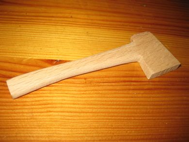 Halvfabrikata øks 11 cm lang