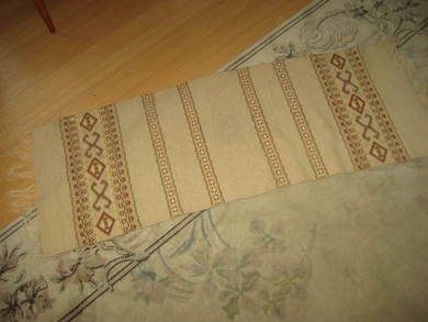Vove teppe ca 110*38 cm stort helt uten skade 50 tallet