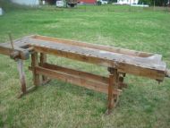 Megastor høvlebenk fra eldre dager ca 230 cm lang Galmmel høvlebenk til masse glede og bruk 30-40 tallet