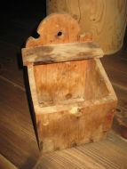 Mjølkasse for vegg pen til så mangt td tørka blomster 40-50 tallet