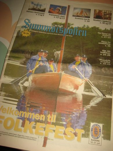 2001 JULI Sunnmørsposten spesialutgåve Cutty Sark Ålesund