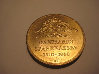 DANMARKS SPAREKASSE 1810-1960 Diameter 3 4 cm