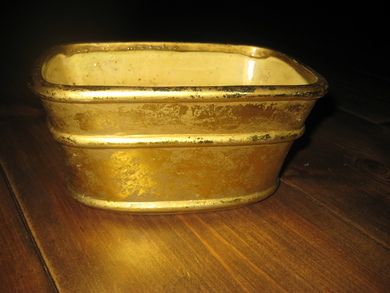 Krukke til blomster ca 17 cm lang