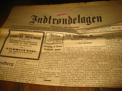 1916 nr 190 Indtrøndelagen