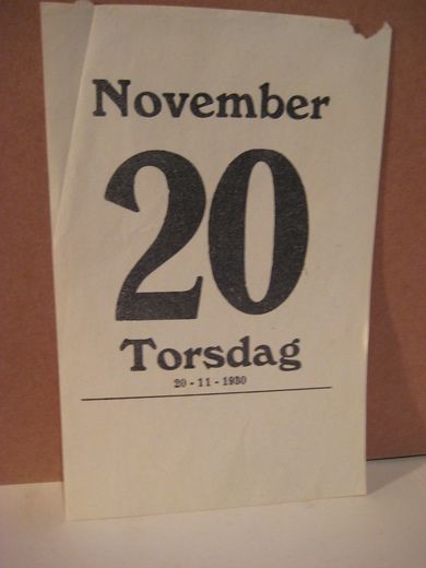 1930 torsdag 20 november