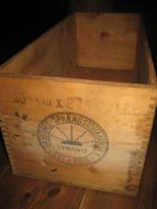 Trekasse fra GRUBERNES SPRÆNGSTOFFFABRIKKER SKI OSLO 50 tallet