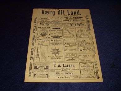 1898 nr 017 Værg dit Land