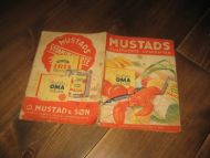Oppskriftshefte fra Mustad & Sønn Margarinfebrik MUSTADS ILLUSTRERTE OPPSKRIFTER 30-40 tallet?
