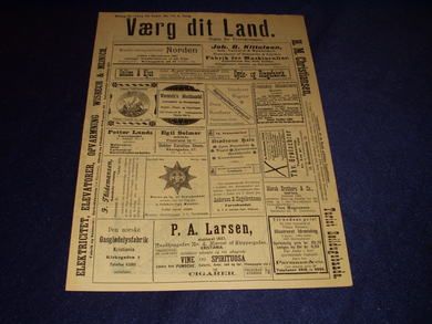 1898 nr 018 Værg dit Land