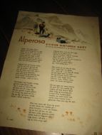 Bjerkrheim: Alperosa. Pent dikt som gjer seg i glass og ramme. 