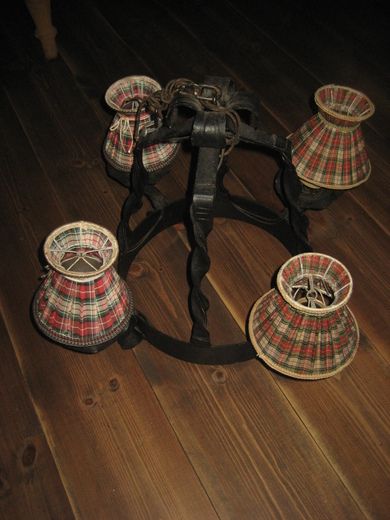 Smijerns taklampe 4 skjermer 40 tallet