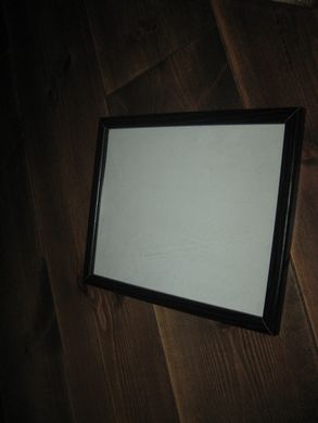 Treramme med glass, ca 19*24 cm lysmål. 