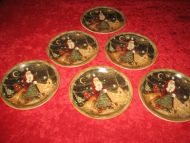 Juletallerken, 6 stk., selges samla. Ca 20 cm i diameter. 