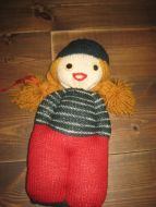 Strikka dokke 60 tallet ca 35 cm høg