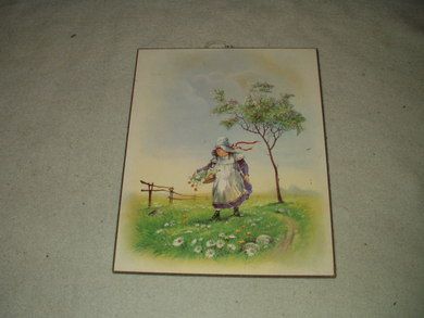 Bilde på plate fra 70 tallet