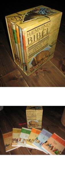 Stålseth, Gunnar m.fl.: HJEMMENES BIBEL I FARGER. DET GAMLE OG DET NYE TESTAMENTET. 1-6. 1964.