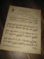 Johannes Brahms Op. 98, No 3. Symphonie nr 4, III. sats. Piano Direction. 1927.