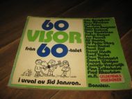 JANSSON: 60 VISOR FRÅN 60 TALLET. 1973.