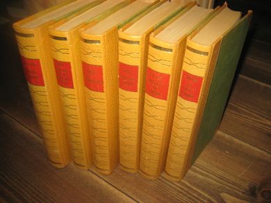 Serie på 6 bøker: STANDISH: En herre i Shanghai 1954 ELSTER: Historien om Gottlob 1953 HARRIS: Halleluja- hjørnet 1954 FAST: Spartacus 1954 BERG: Men det var det ingen som visste 1954 CASTRO: Gummitapperne ved Rio Madeira 1953
