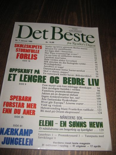 1985 nr 001 Det Beste fra Readers Digest