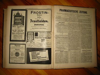 1904, PHARMACEUTISCHE ZEITUNG.