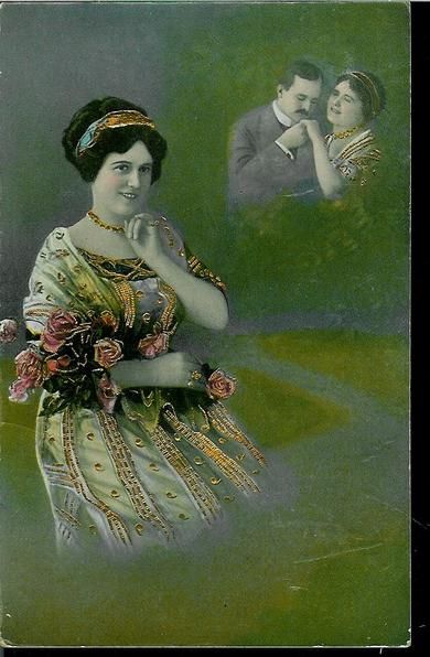 Pent postkort fra tidleg 1900.