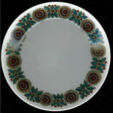 Flat tallerken fra Figjo Porselen Astrid Turid Design